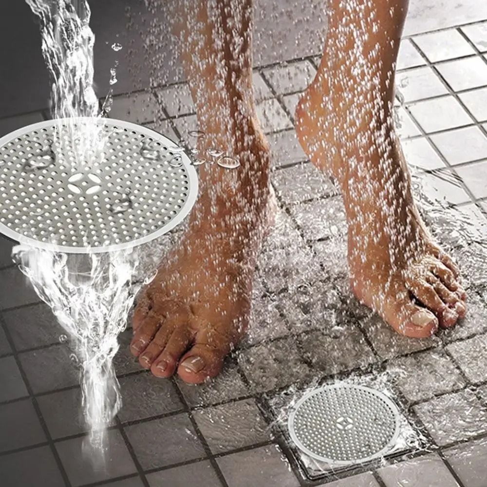Stainless Steel Shower Drain Hair Catcher Sink Strainer Filter Cover