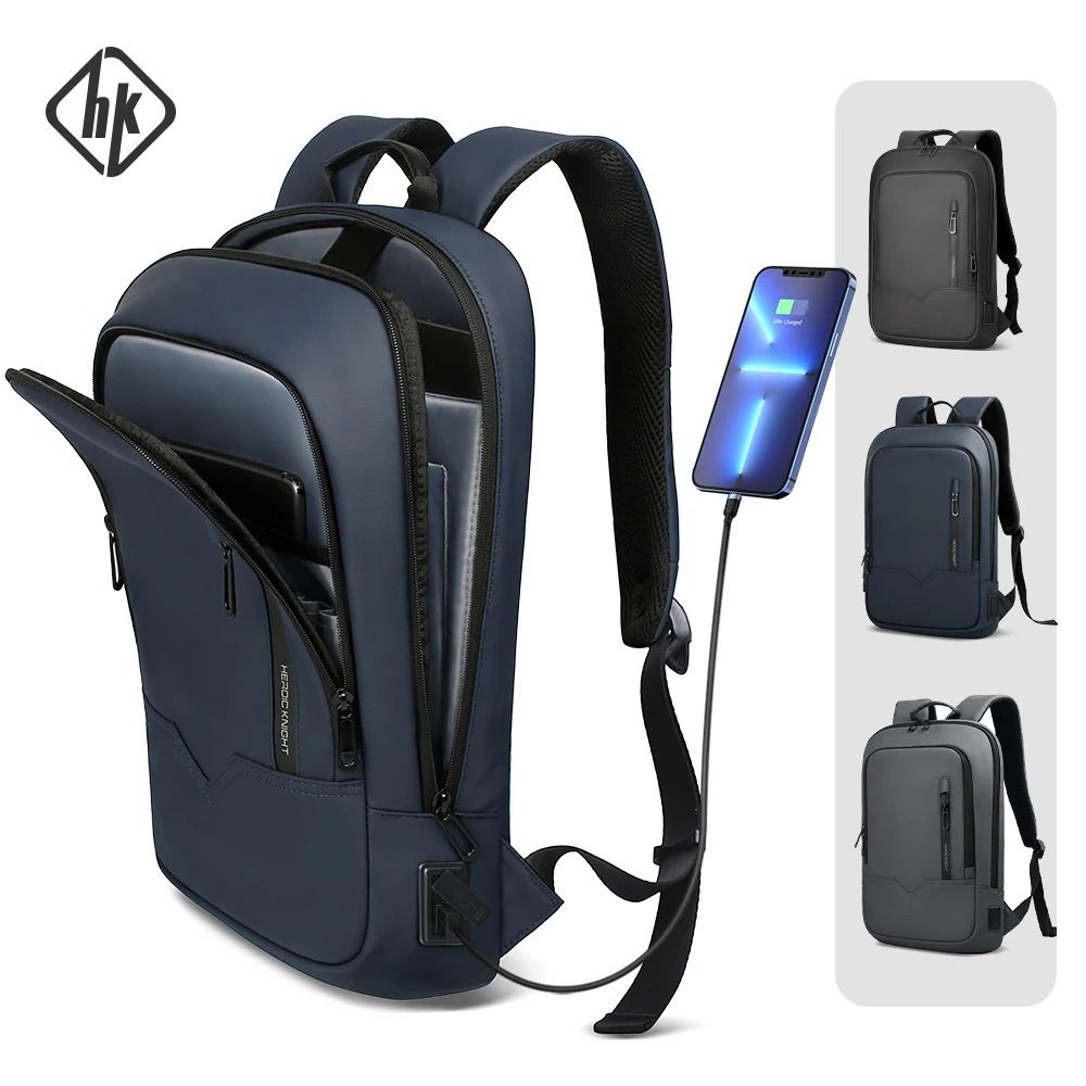 HK Slim Waterproof Laptop Backpack 15.6 Inch