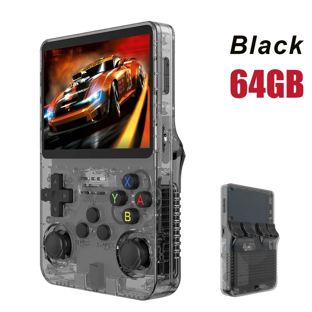 R36S Retro Handheld Game Console Open Source Linux 3.5 Inch IPS Screen 64GB 128GB