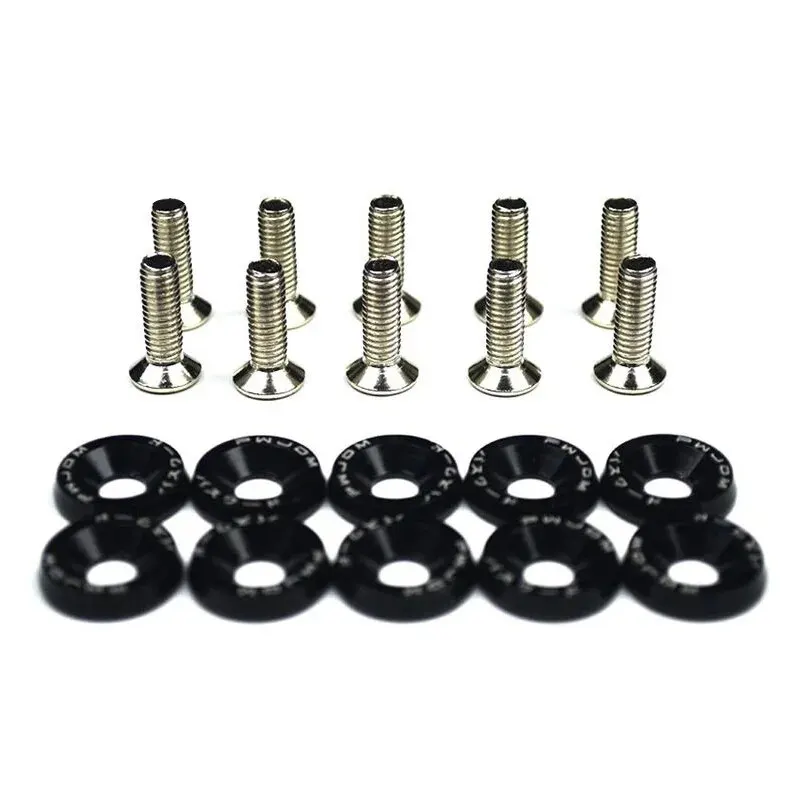 Fender Washer License Plate Bolts, Car Modified Fasteners, Bumper Engine Concave Screws, Car Styling Gasket