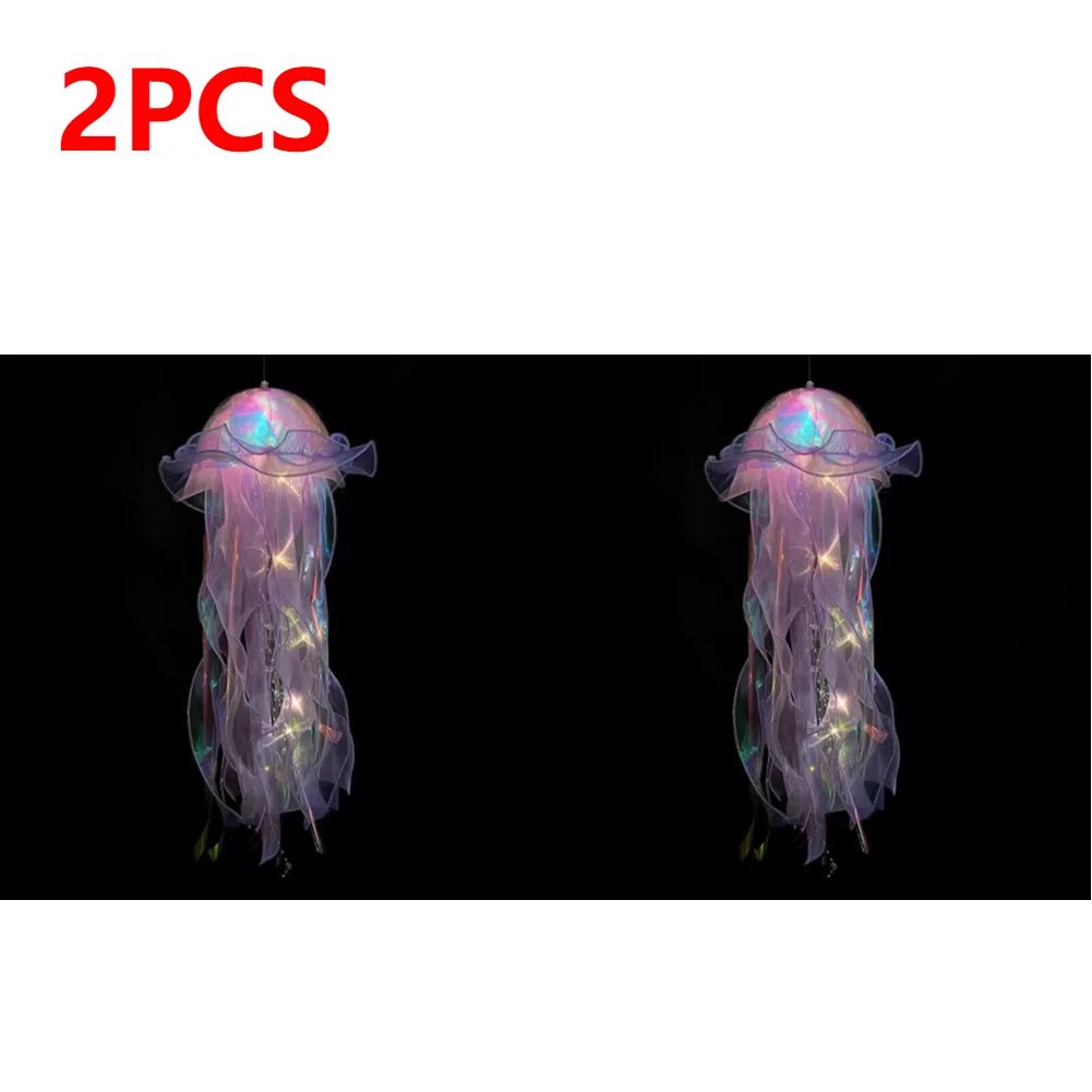 DIY Jellyfish Hanging LED Ceiling Lamp