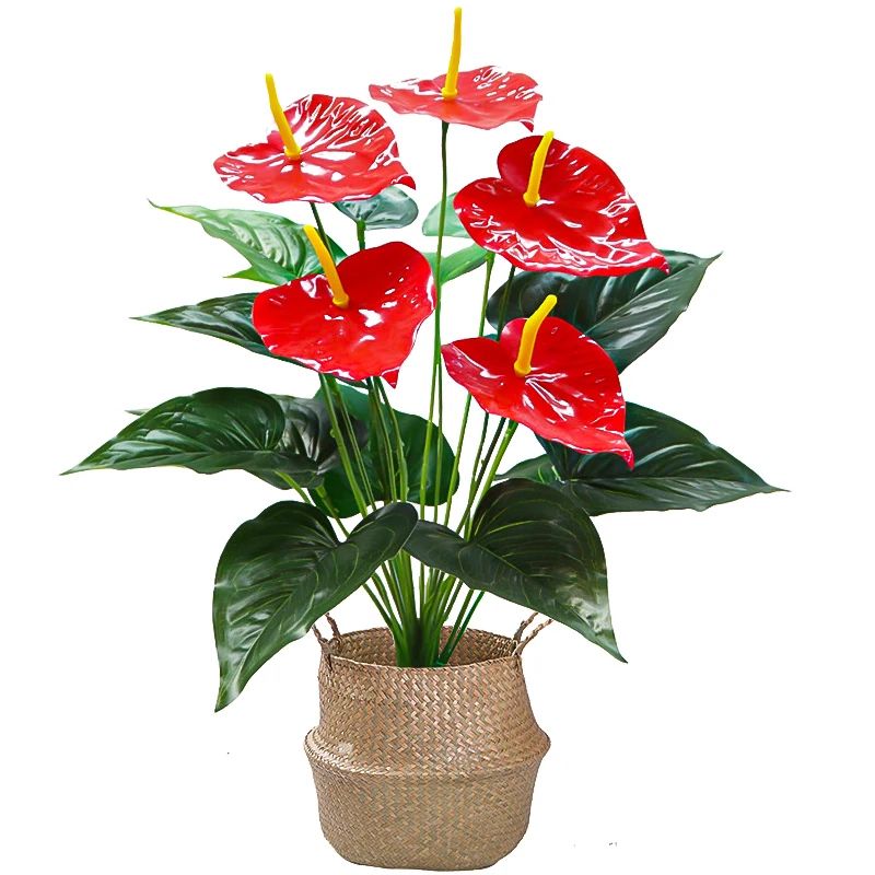 Artificial Monstera Leaves Large Tropical Plant Decor for Home and Garden