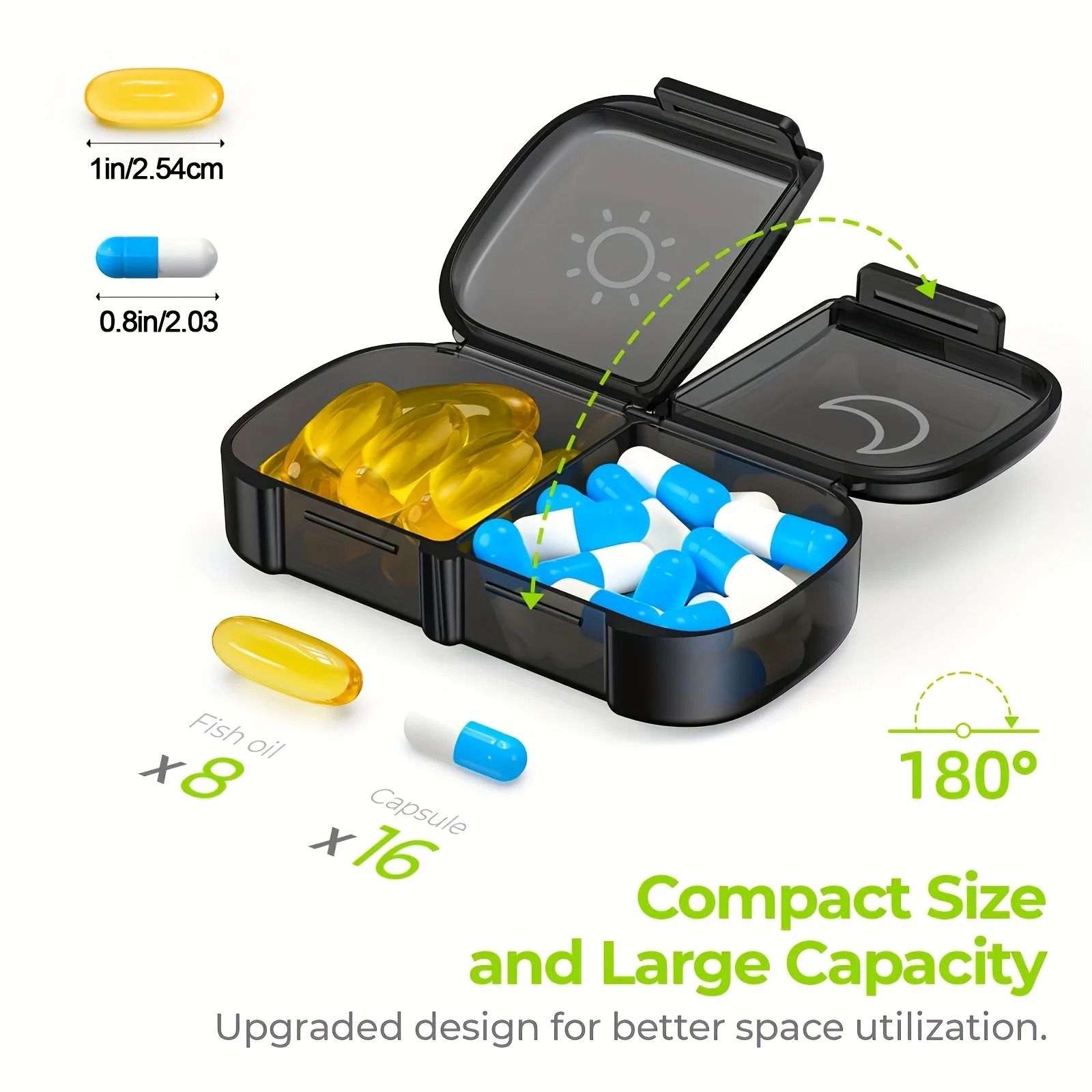 7-Day AM/PM Weekly Pill Organizer