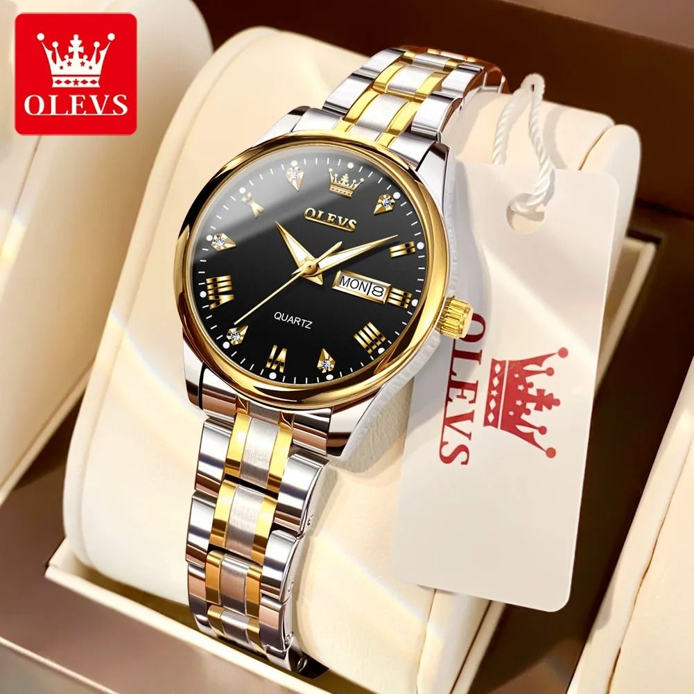Diamond Dial Luxury Calendar Watch