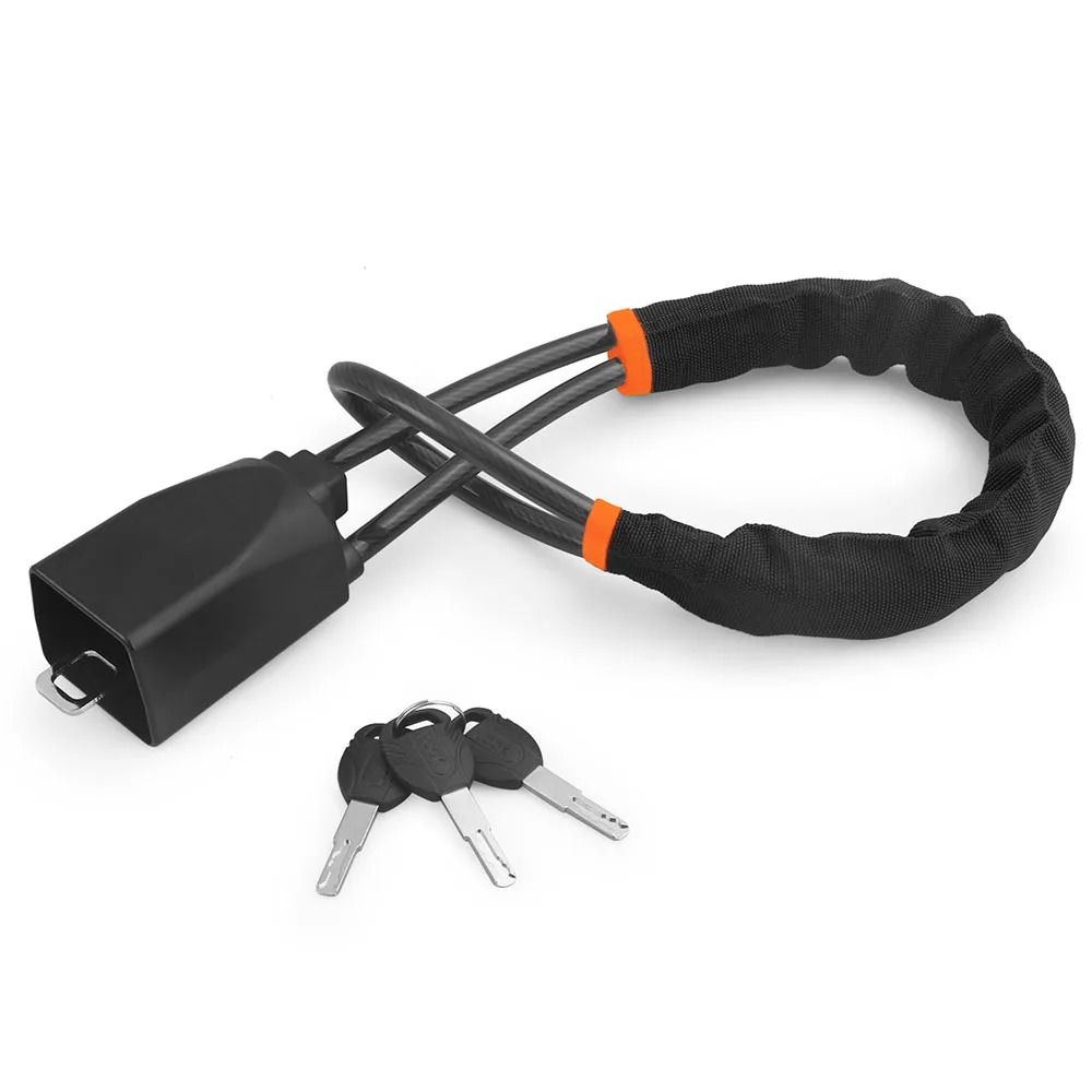 Anti Theft Steering Wheel Lock with Steel Rope and Seat Belt Socket