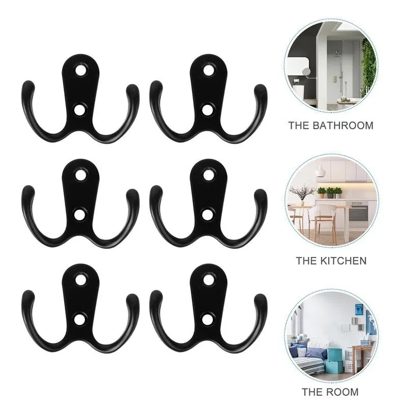Wall Mounted Coat Hooks Set of Heavy Duty Towel Hanger Hooks for Organized Home Storage