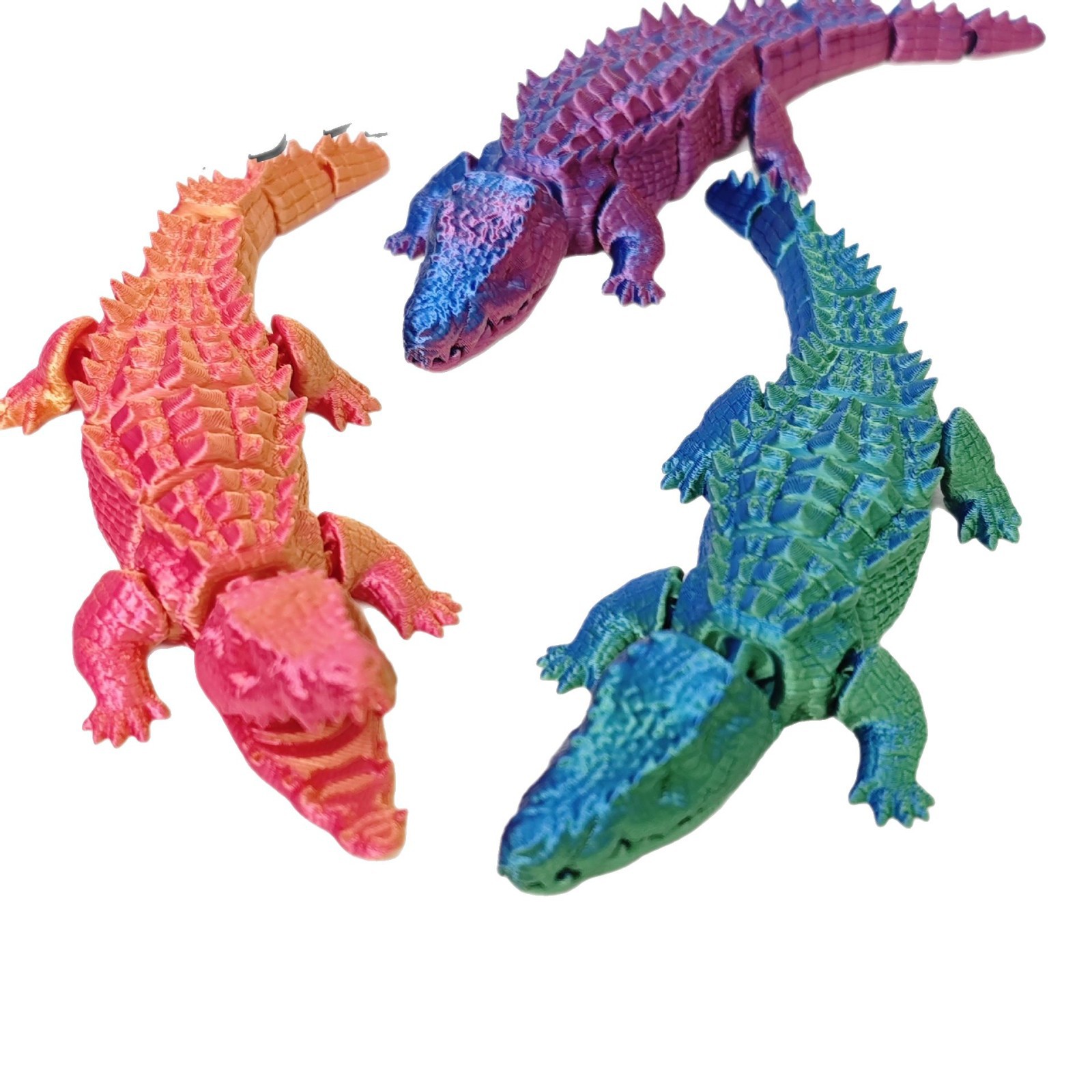 Desktop Accessories, Movable Skeleton Crocodile, Home Decoration, Shapeable Joints