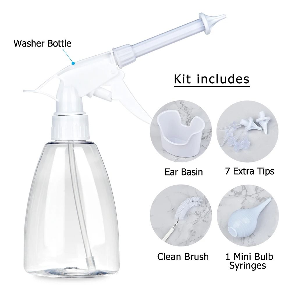 300ml Professional Ear Wax Removal Kit - Safe Water Irrigation System
