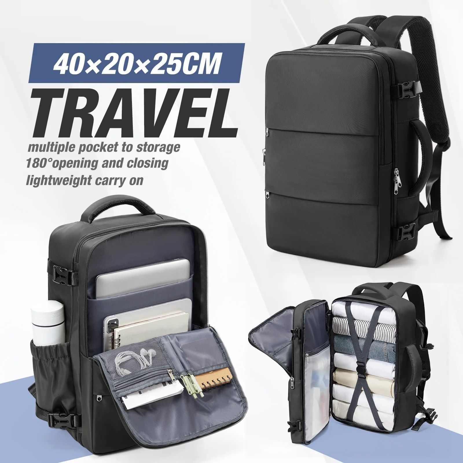 Cabin Travel Backpack 15.6-inch Laptop Compartment Water Resistant