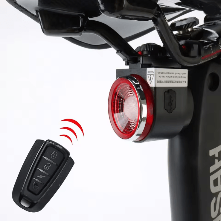 GuardianRide Pro Bicycle Rear Light with Alarm and Wireless Control