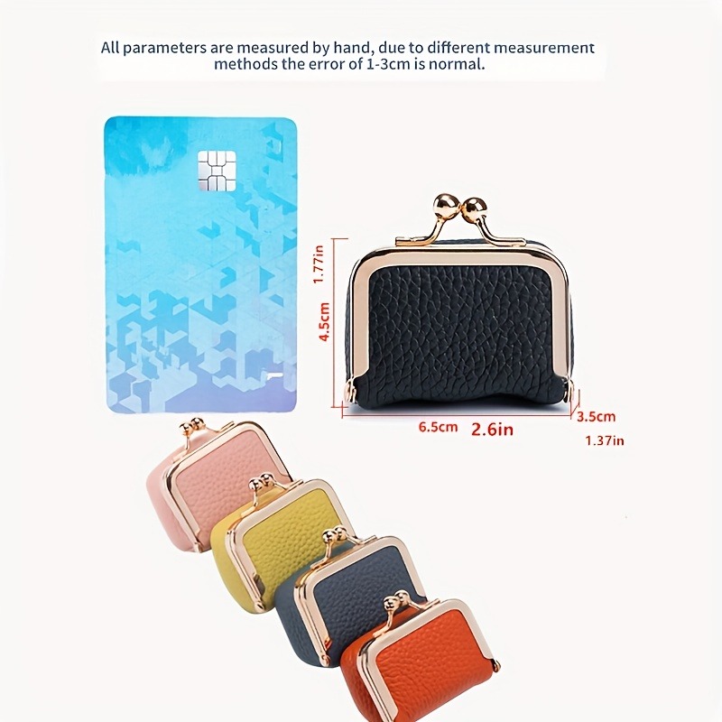 Solid Color Imitation PU Leather Jewelry Box, Ring and Necklace Storage, Mini Coin Wallet for Women