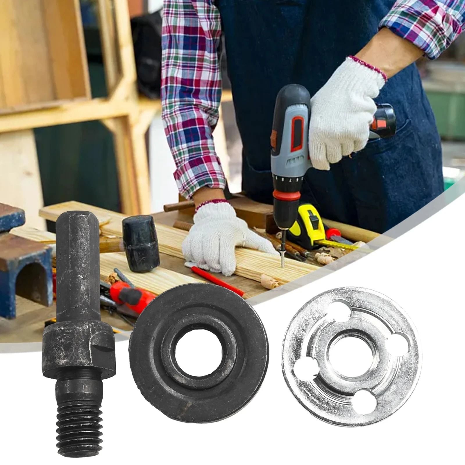 Electric Drill to Angle Grinder Converter Adapter Set