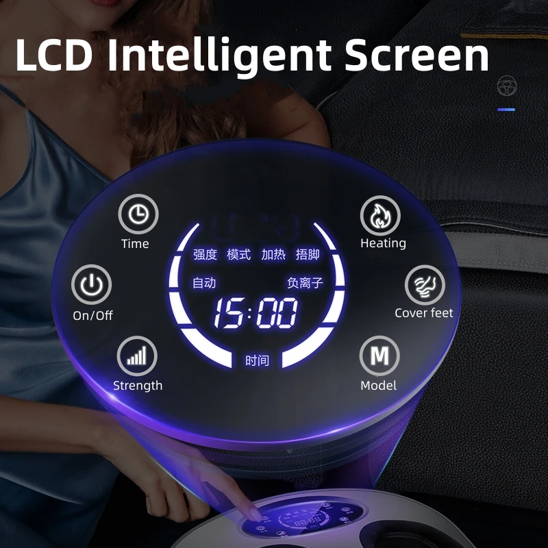 Electric Acupressure Kneading Heating Home Use, Fully Wrapped Foot Massage Machine, Fully Automatic Foot Massager Airbag