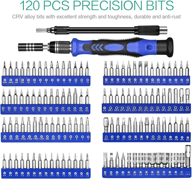142 in 1 Precision Screwdriver Set Magnetic Electronics Repair Tool Kit