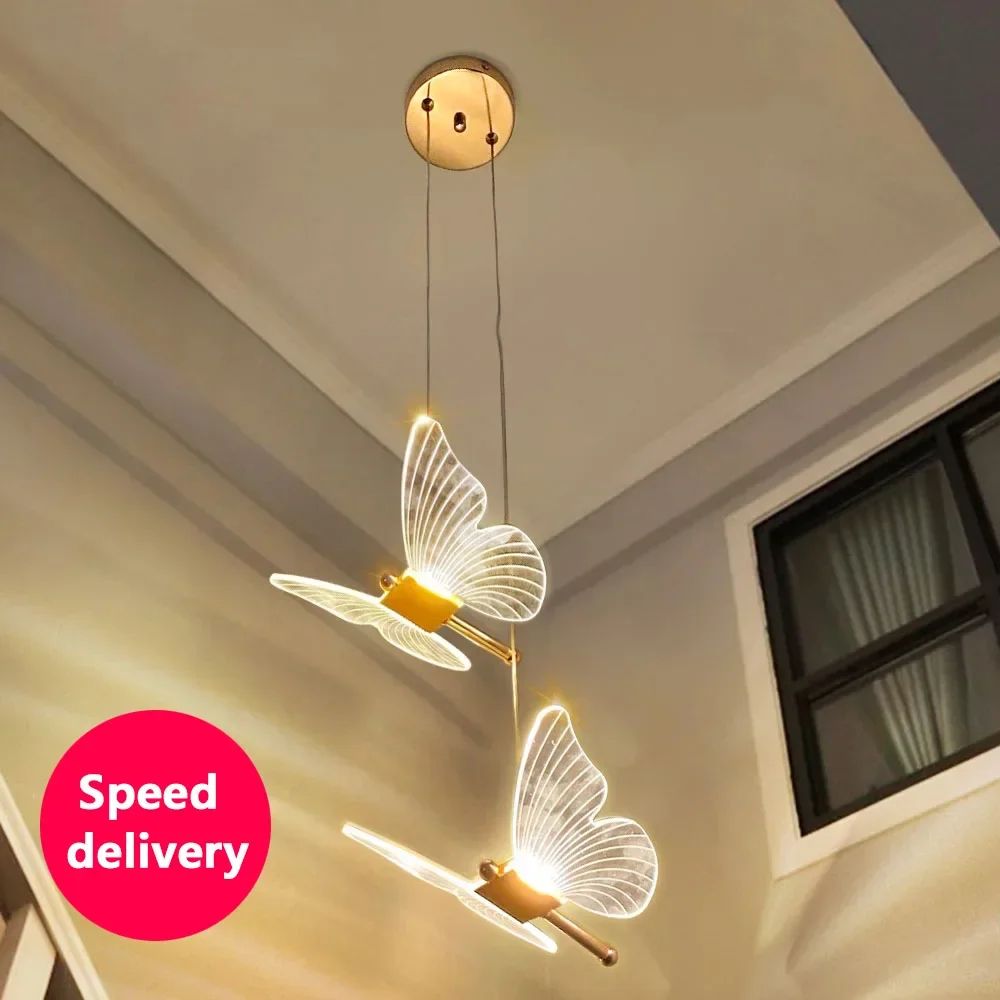 LED Butterfly Pendant Light for Modern Home Decoration