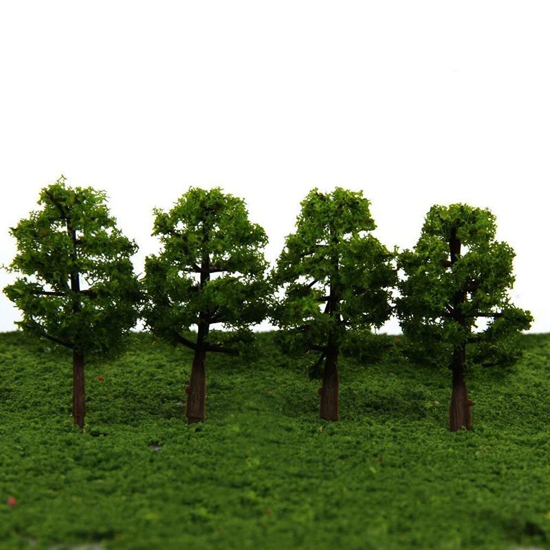Mini Model Trees for Micro Landscape Decor, DIY Scale Architectural Layout, Train Scenery & Nature Toys Decor