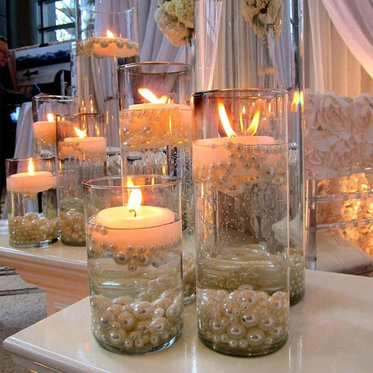 Cylinder Glass Vase & Candlestick
