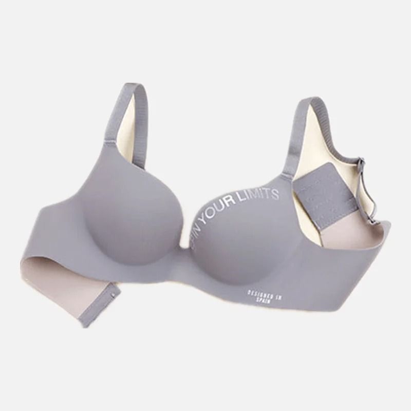 Alphabet Print Seamless Bralette