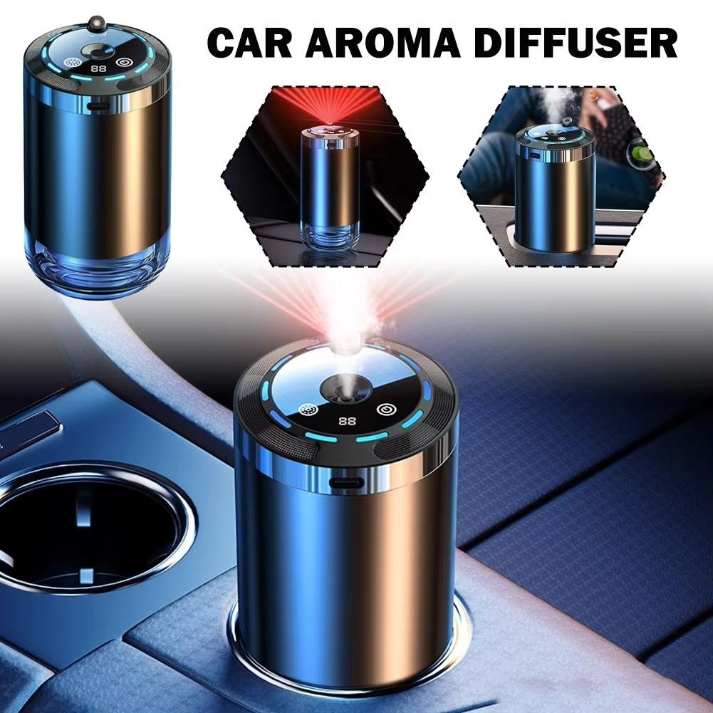 Smart Car Air Freshener – Rechargeable Aroma Diffuser with Adjustable Intensity Levels
