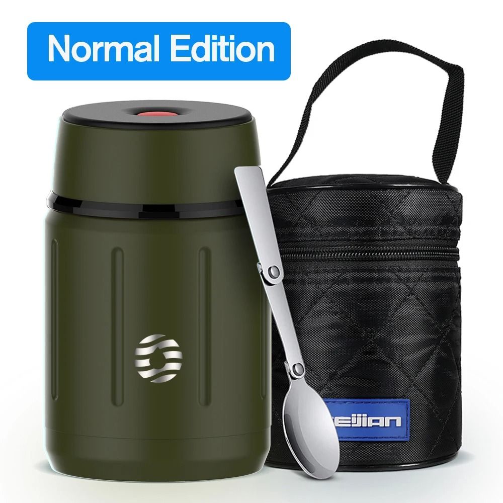 Food Thermos Vacuum Lunch Box Stainless Steel 750ML with Spoon