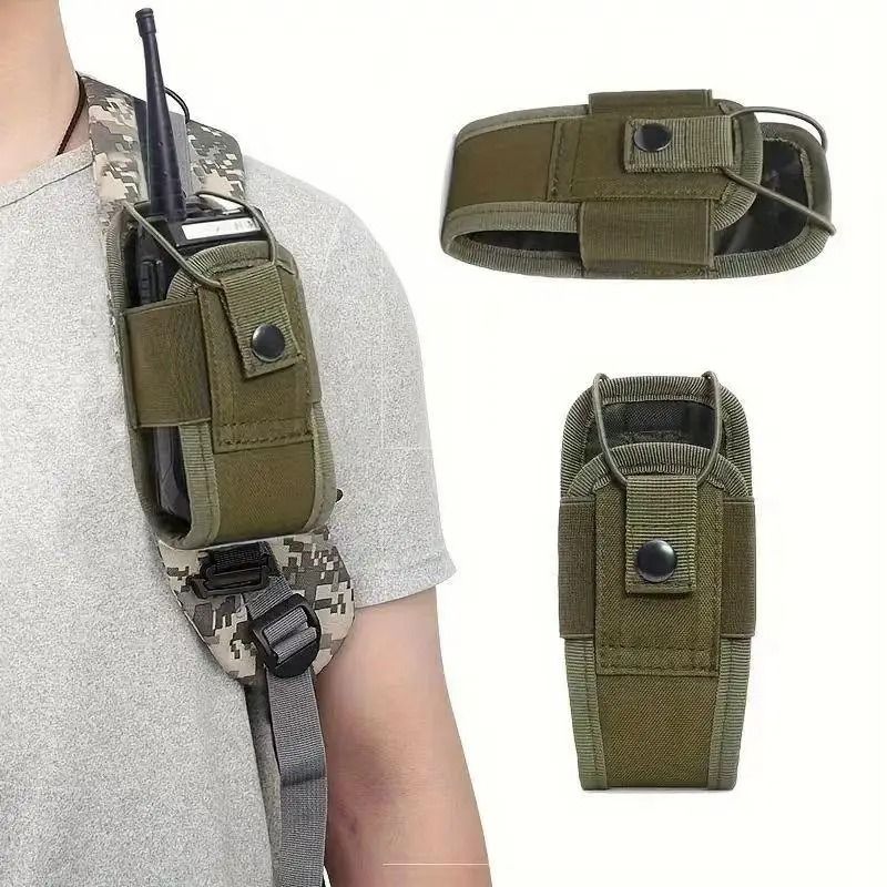 Nylon Walkie Talkie Holster Pouch Waist Carry Bag for Camping Hunting