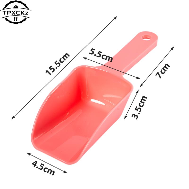 Plastic Bar Candy Scoop Shovel, Round Bar Pub Home Ice Cubes Spice Candy Flour Nut Scoop Spoon, Wedding Buffet Kitchen