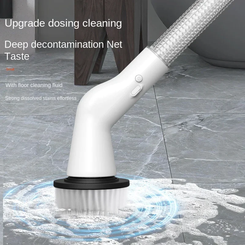 USB Rechargeable Electric Scrubber, New Five in One Multifunctional Home Tool for Cleaning Bathroom and Kitchen