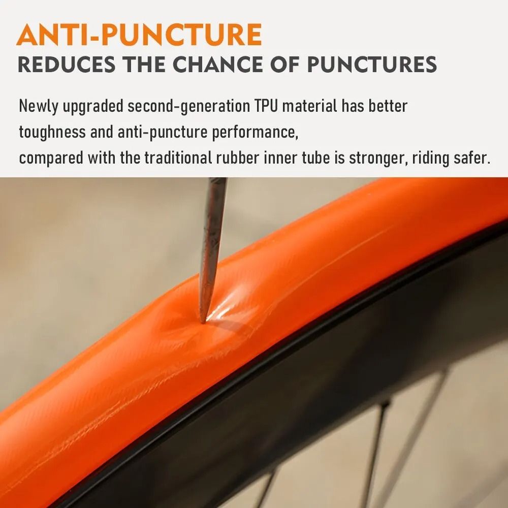Ultralight TPU Bike Inner Tube 700C Road Bicycle Tube French Valve