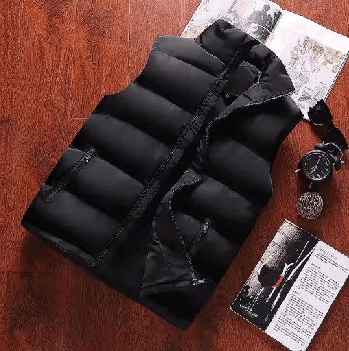 Mens Winter Vest Jacket Warm Waterproof Sleeveless Zipper Waistcoat