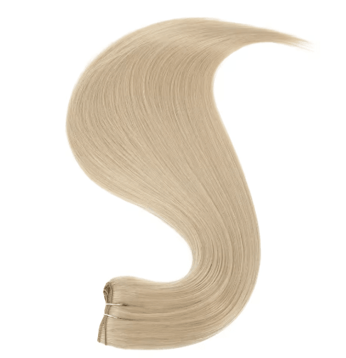 32-Inch Ombre Straight Synthetic Hair Bundle, 200g High-Temperature Fiber (27/613, Brown, Grey, M618)