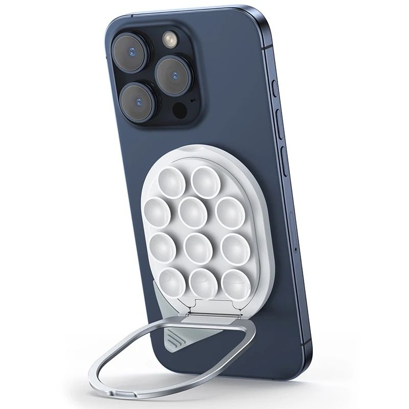 Suction Cup Magnetic Phone Mount – Strong Magnetic Holder with Integrated Pull Ring