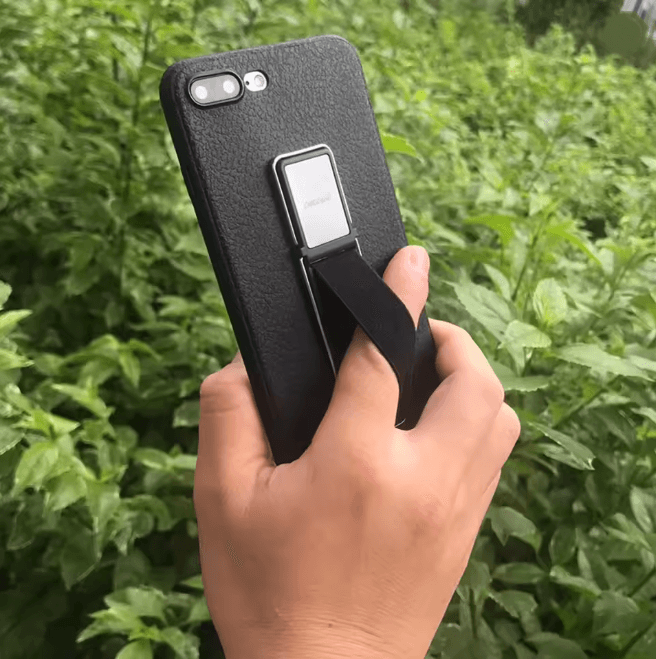 Elastic Phone Grip Strap with Kickstand Adhesive Finger Holder