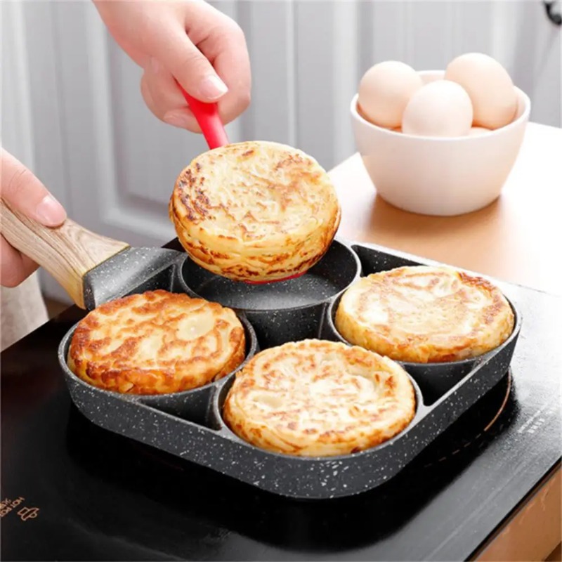 Thickened Non Stick Egg Omelette Pan, Grilled Steak Cooking Pan, Hamburger Bread Breakfast Maker, Induction Cook ware