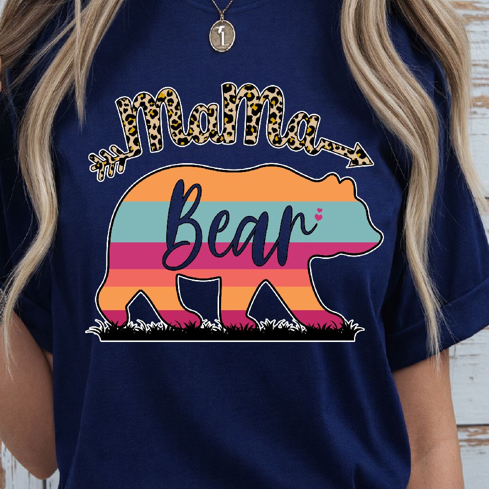 Mama Bear Shirt, Mama Bear T-Shirt, Mom Bear Shirt, Personalized Mama Tee