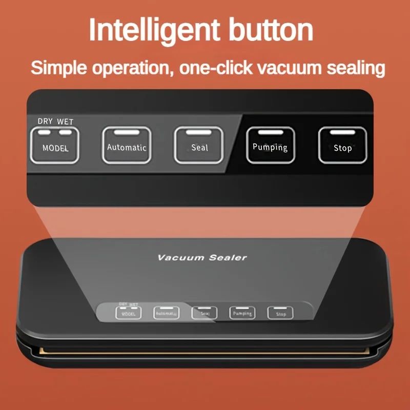 Automatic Vacuum Sealer Machine for Food Storage – Compact Household Food Preservation System