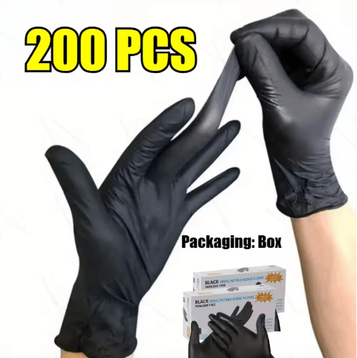 Disposable Nitrile Waterproof Gloves for Kitchen and Household Use
