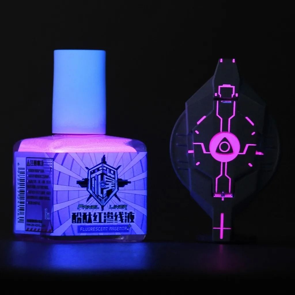 Fluorescent Panel Liner Paint 18ml Water Based Penetrating Ink for Model Coloring