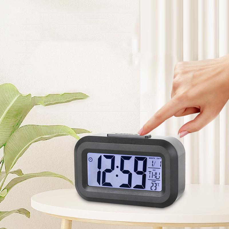 Mini Timer Smart Clock for Kids, Silent Desktop Alarm Clock, Time Management Clock for Students, Small Bedside Clock