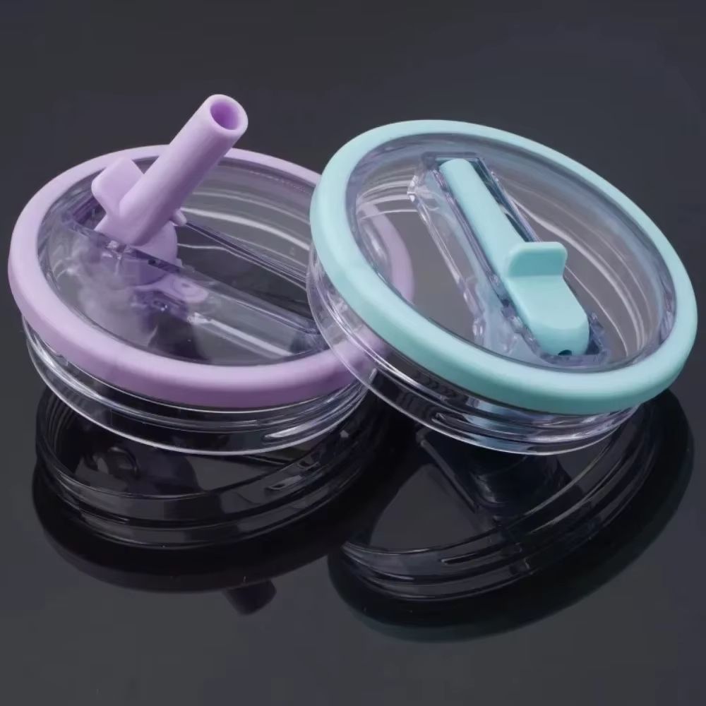 Clear Spill-Proof 40 oz Tumbler Lid - Replacement Cover for Travel Cups