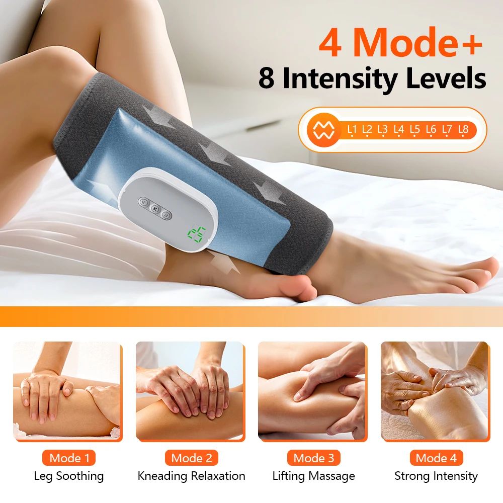 Wireless 360° Air Pressure Calf & Leg Massager with 3 Modes