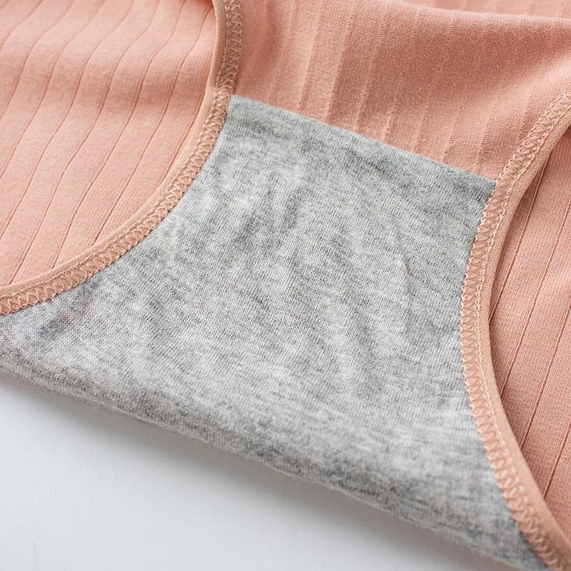 Womens Cotton Breathable Brief Underwear Soft Stretch Everyday Panties Six Piece Set