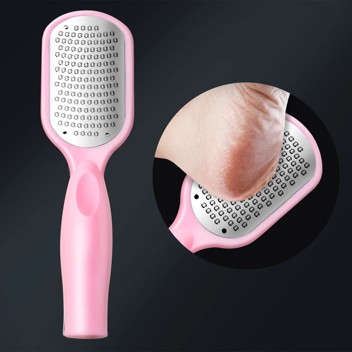Double Sided Stainless Steel Foot Scrub and Callus Remover
