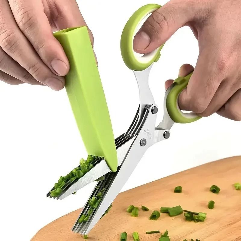 5-Blade Stainless Steel Herb & Vegetable Kitchen Scissors