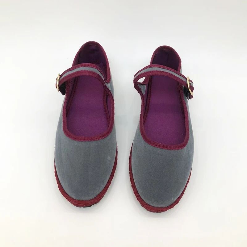 Women Velvet Cloth Ballet Flats Soft Loafers