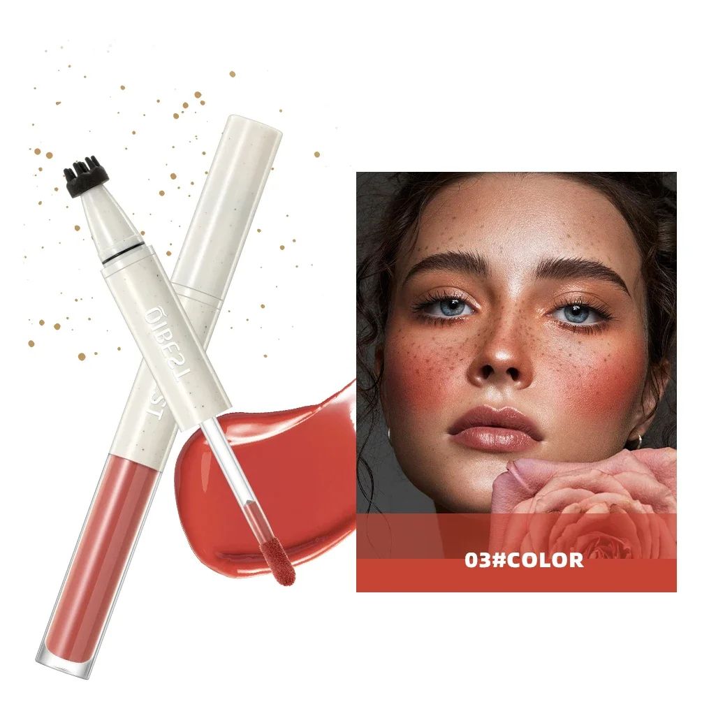 Double Ended Freckles Stamp Pen and Liquid Blush Makeup Stick