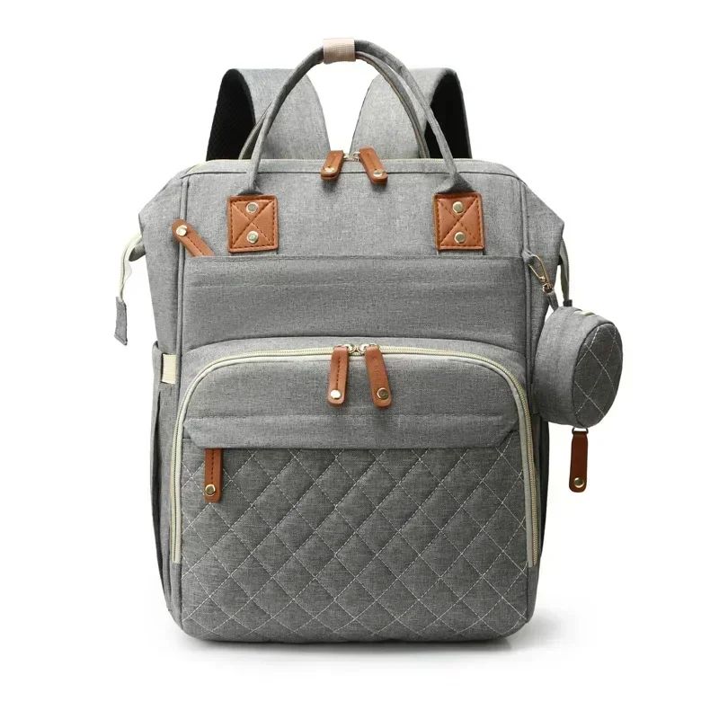 USB Mummy Diaper Bag Backpack – Large Capacity Waterproof Baby Care Maternity Nappy Bag with Wet Pockets