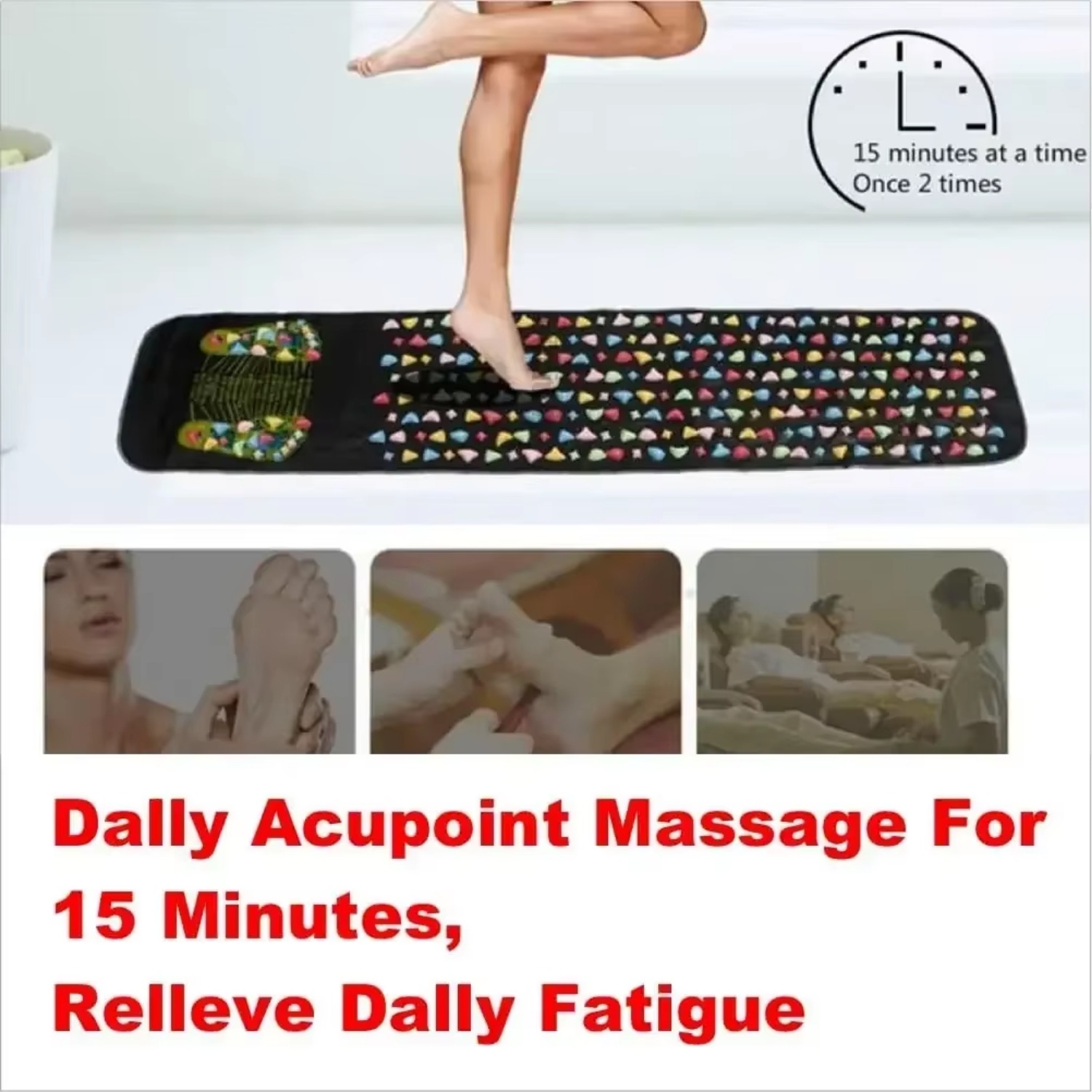 Foot Massager, Reflexology Massage Pad, Acupressure Pad, Health Care Walking Foot Pressure Pad, Foot Reflexology Massage