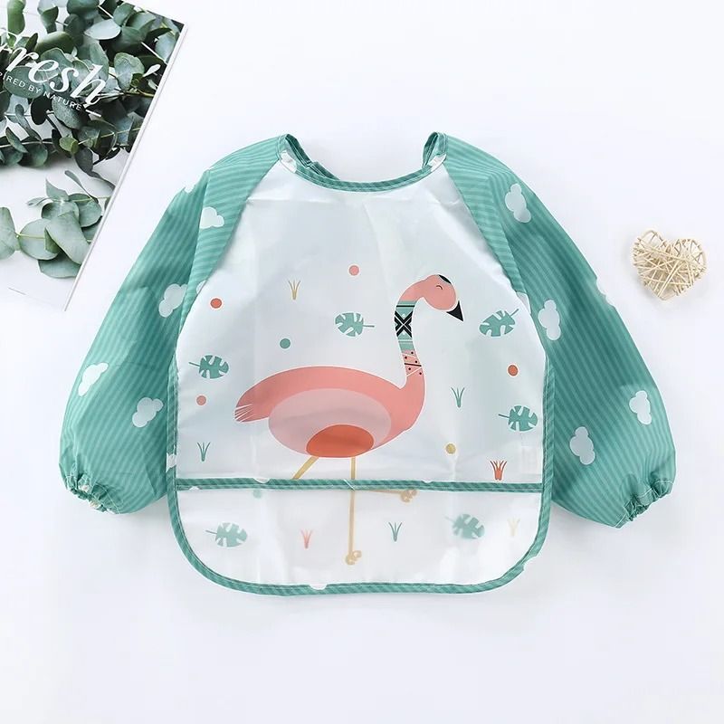 Waterproof Long Sleeve Baby Feeding Smock