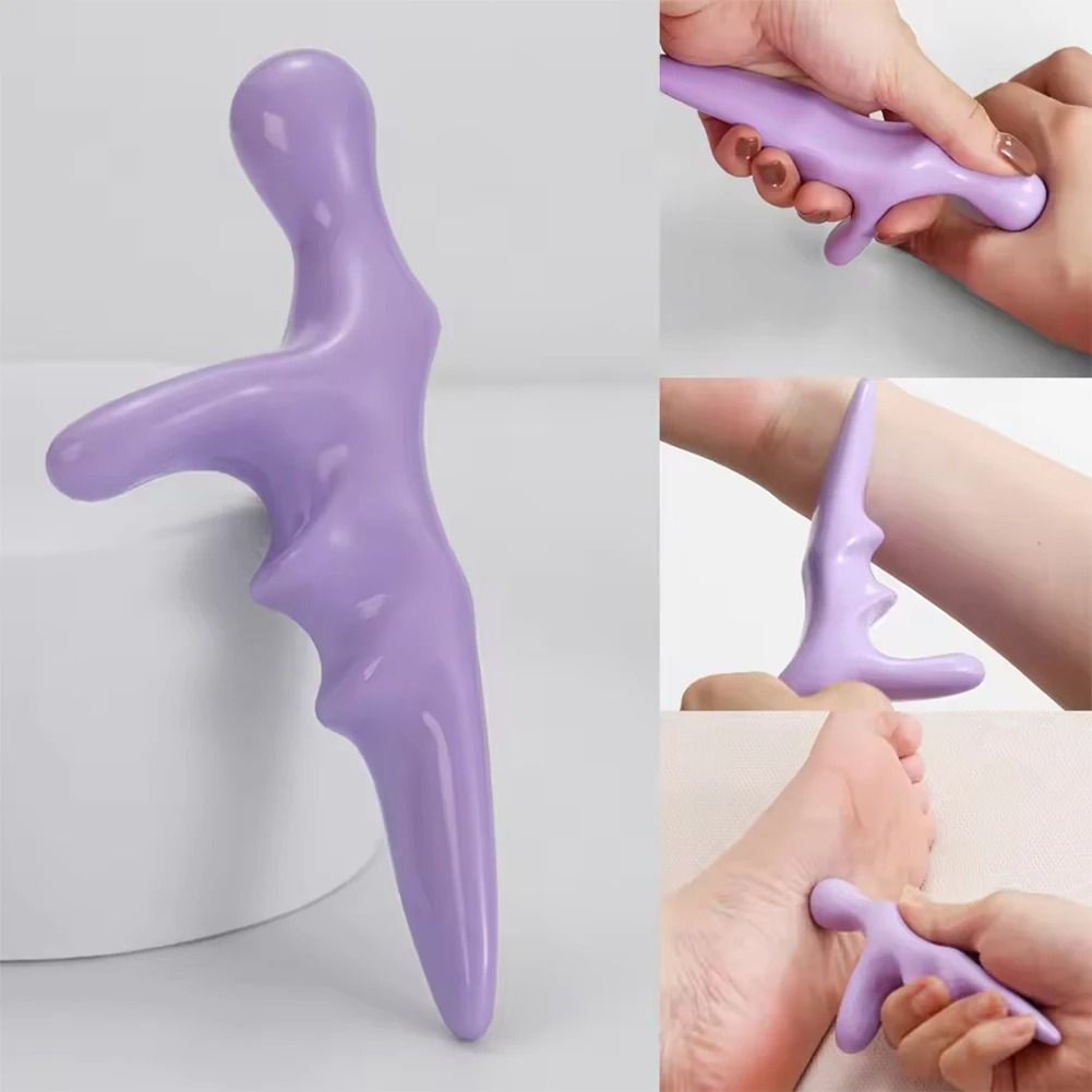 Handheld T Shaped Acupoint Massager for Deep Tissue Pressure and Full Body Relief