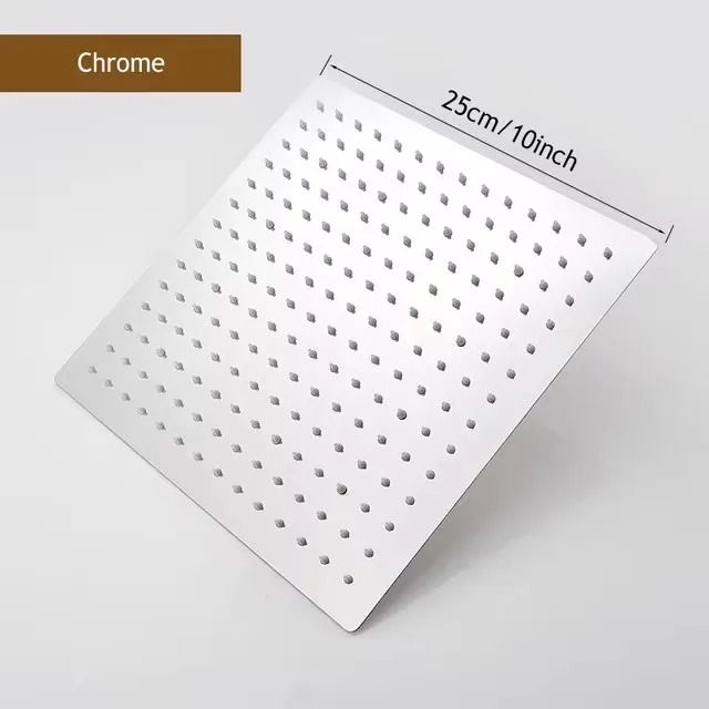 Stainless Steel High Pressure Waterfall Shower Head Large Flow Pressure Boosting